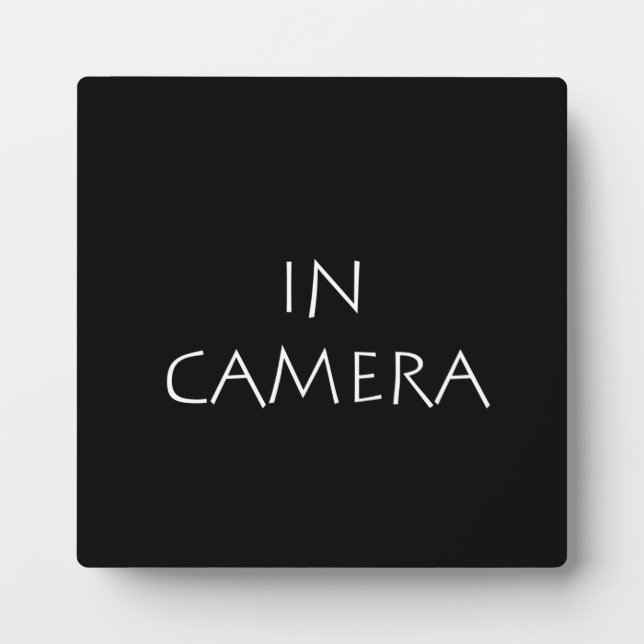 In Camera Plaque (Front)