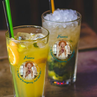 "In Case of Emergency Just Add Gin" Photo Glass