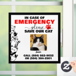 In Case of Emergency Save Cat With Custom Photo