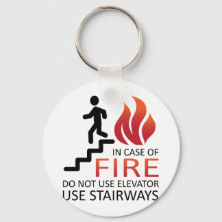 In Case of Fire Key Ring