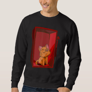 In Case of Unhappiness Break Glass Cat Kitten Sweatshirt