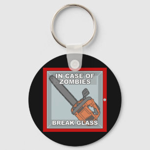In Case of Zombies Key Ring