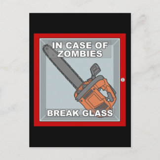 In Case of Zombies Postcard