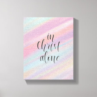 In Christ alone Canvas Print