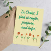In Christ I Find Strength Christian Affirmation