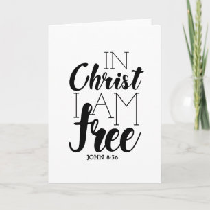 In Christ I’m Free Scripture Promises Freedom Card