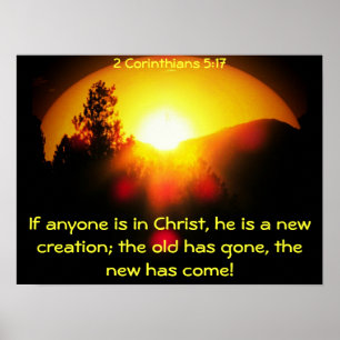 In Christ you are a New Creation Poster
