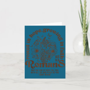 In Christian Rooted Hope Growing Faith Card