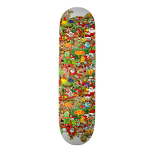 In Christmas melt into the crowd and enjoy it Skateboard