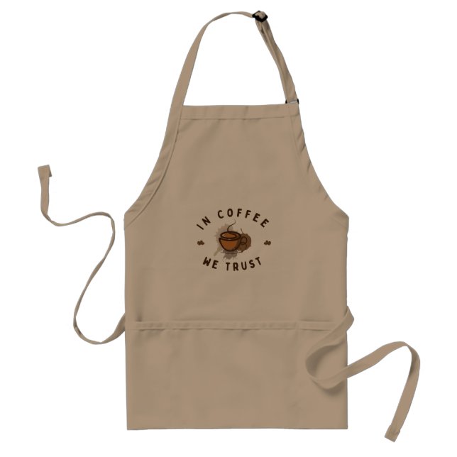 In Coffee we trust funny  Standard Apron (Front)