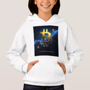 In Crypto We Trust Kids Bitcoin Hoodie