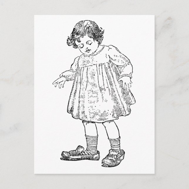 In Daddy's Shoes Postcard (Front)