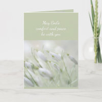 In Deepest Sympathy Help in Difficulty Snowdrops C