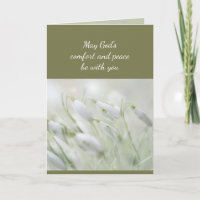 In Deepest Sympathy Help in Difficulty Snowdrops