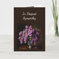 In Deepest Sympathy Lilac Garden Flowers