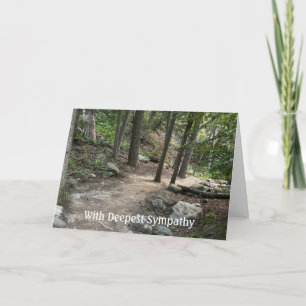 In Deepest Sympathy Mountain Forest Walk Nature Card