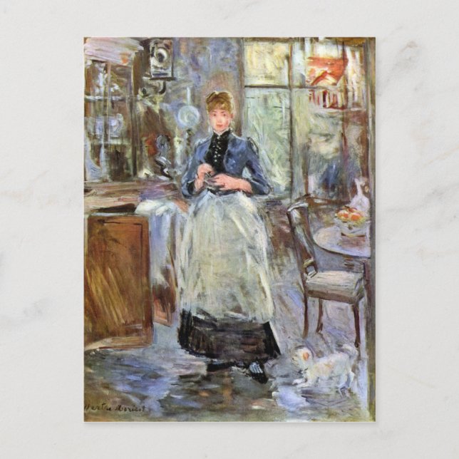 In Dining Room by Berthe Morisot Postcard (Front)