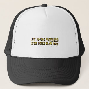In dog beers trucker hat