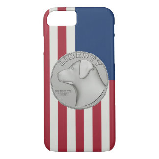 In Dog We Trust - Coin on USA flag Case-Mate iPhone Case