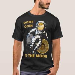 In Dogecoin To the Moon Crypto Funny Doge Coin T-Shirt