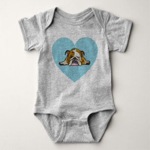 in English Bulldogge Bully Baby Bodysuit