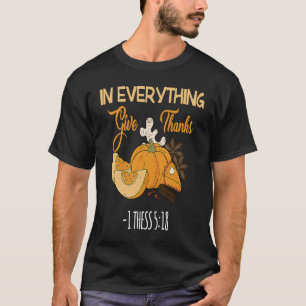 In Everything Give Thanks Pumpkin Thanksgiving T-Shirt