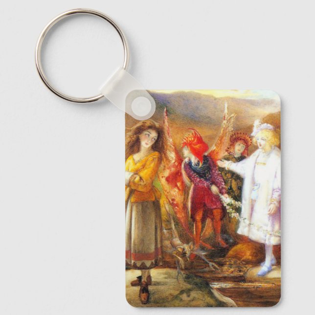 In Fairyland John Anster Fitzgerald Key Ring (Front)