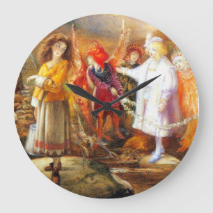 In Fairyland John Anster Fitzgerald Large Clock