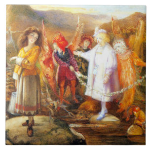 In Fairyland John Anster Fitzgerald Tile