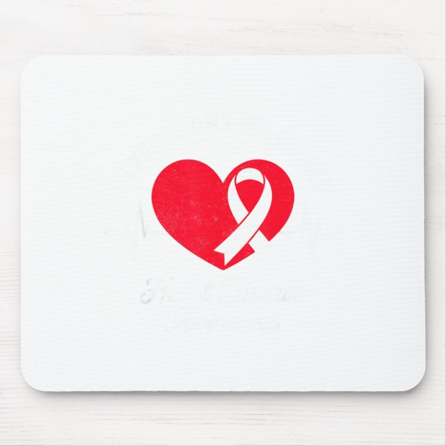 In february go red for heart disease awareness mouse pad (Front)