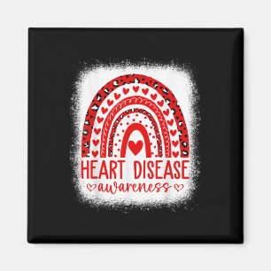 In February We Wear Red Heart Disease Awareness _9 Magnet