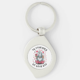 In February We Wear Red Heart Health Awareness Key Ring