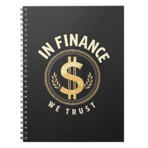 In Finance We Trust Emblem Notebook