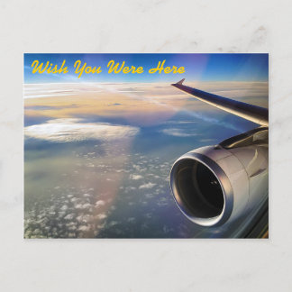 In Flight - Wish You Were Here - Postcard
