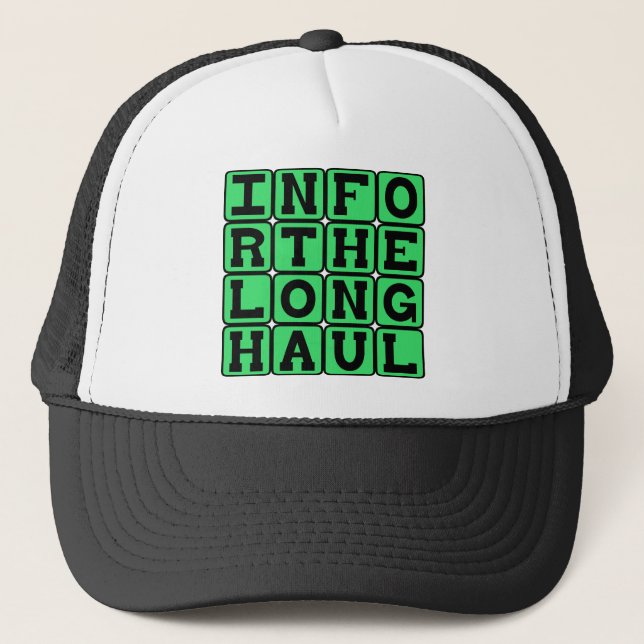 In For The Long Haul, Devoted Trucker Hat (Front)