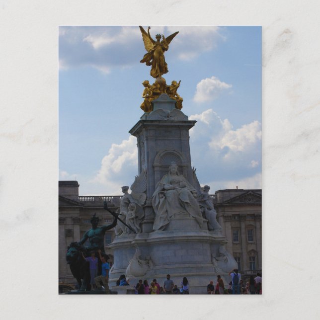 In front of Buckingham Palace Postcard (Front)