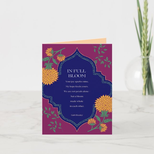 In Full Bloom Holiday Card (Front)