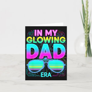 in Glowing Dad Era Retro Groovy Colourful Fathers Card