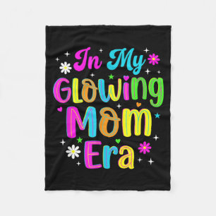in Glowing Mum Era Retro Groovy Colourful Tygraphy Fleece Blanket