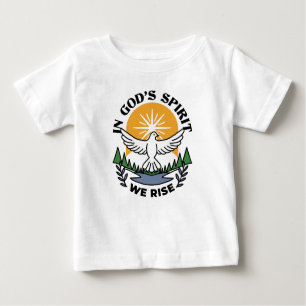 In God’s Spirit We Rise – Faith and Freedom Baby T-Shirt