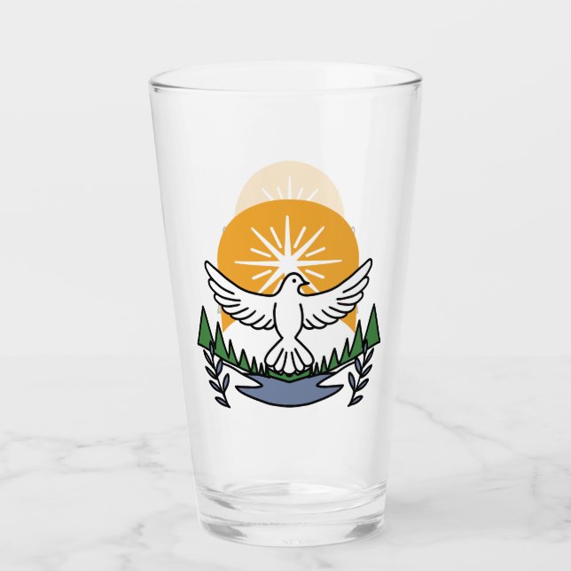 In God’s Spirit We Rise – Faith and Freedom Glass (Front)