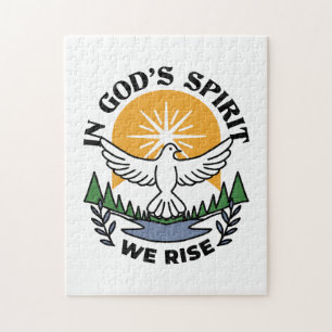 In God’s Spirit We Rise – Faith and Freedom Jigsaw Puzzle