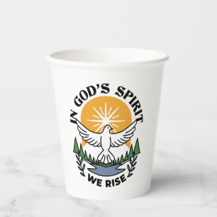 In God’s Spirit We Rise – Faith and Freedom Paper Cups