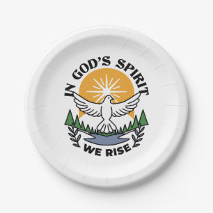 In God’s Spirit We Rise – Faith and Freedom Paper Plate