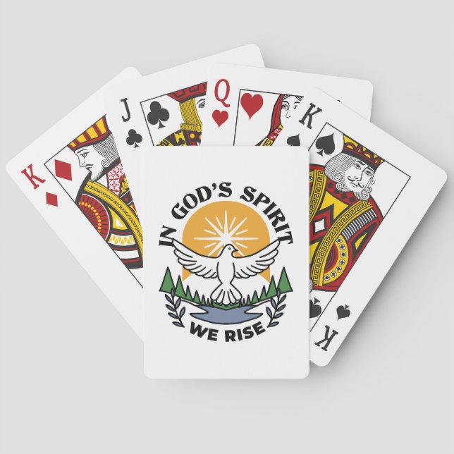 In God’s Spirit We Rise – Faith and Freedom Playing Cards (Back)