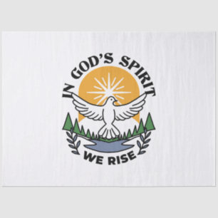 In God’s Spirit We Rise – Faith and Freedom Tissue Paper