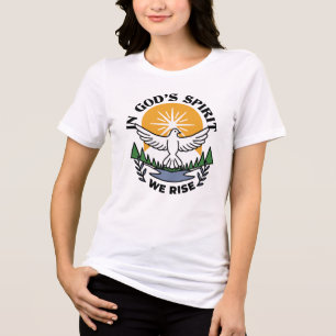 In God’s Spirit We Rise – Faith and Freedom Tri-Blend Shirt