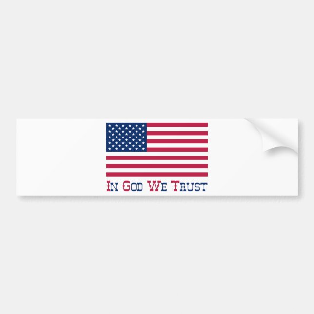 In God We Trust Bumper Sticker (Front)