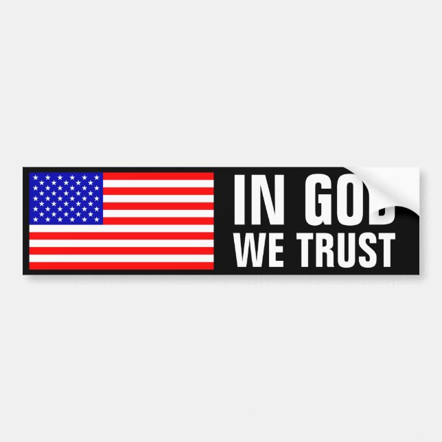 In God We Trust Bumper Sticker (Front)
