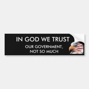 IN GOD WE TRUST BUMPER STICKER